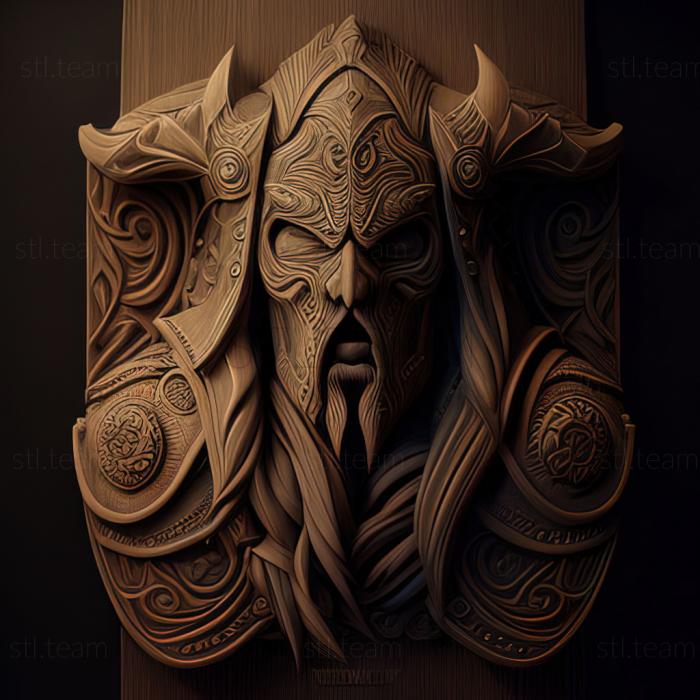 3D модель Святой Артас Менетил Warcraft World of Warcraft (STL)